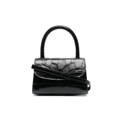 By Far Croco Коровья кожа Сумка через плечо Сумка Мини Женская Черная