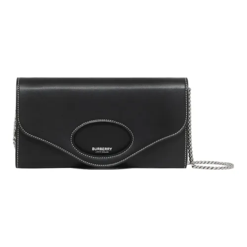 Burberry Карманная сумка кожаная сумка-конверт кошелек держатель для карт кошелек клатч сумка на одно плечо мини женский черный