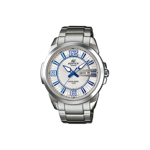 CASIO EDIFICE Collection Кварцевый механизм ремешок из нержавеющей стали мужские часы серебристый циферблат