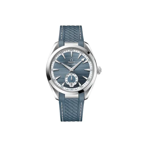 OMEGA AQUA TERRA 150 метров Автоматический Механический Механизм Мужские Часы Часы 41 мм Синий Циферблат