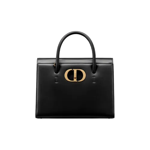 DIOR ST HONORÉ Корова Кожа Сумка Большая Женская Черная