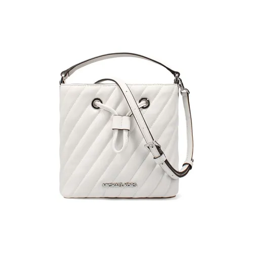 MICHAEL KORS Suri Кожа Ведрообразная Сумка Сумка через плечо Маленькая Женская Белая