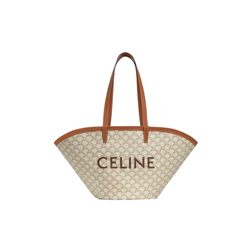 CELINE Couffin Холст с кожей Комбинированный Тоут Сумка Сумка для покупок Сумка Сумка через плечо Женская