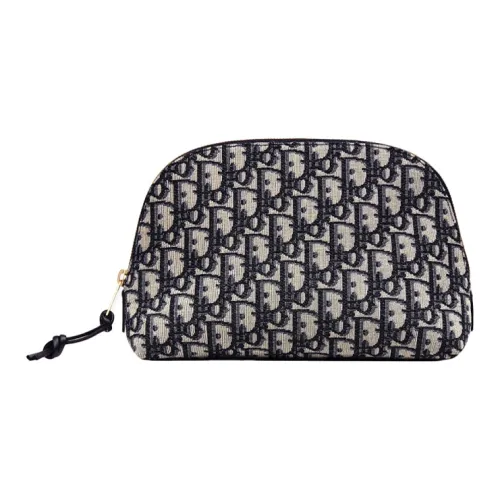 DIOR Canvas Bag Makeup Bag Travel Storage Bag Clutch Women's Blue DIOR Холщовая сумка Косметичка Сумка для путешествий Клатч женский синий