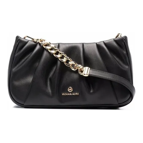MICHAEL KORS Hannah Кожа Сумка через плечо Маленькая Женская Черная