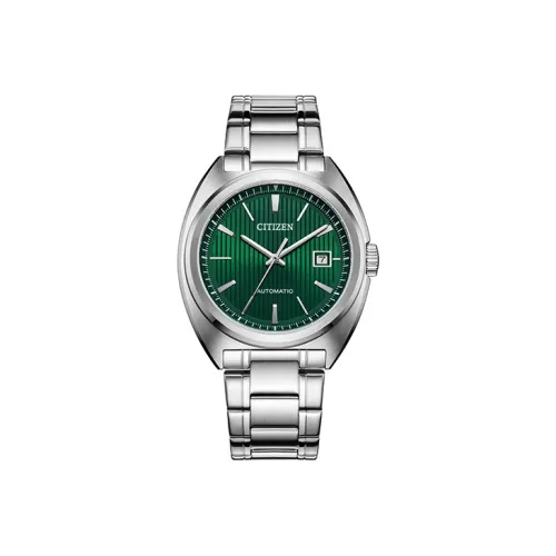CITIZEN Механический механизм нержавеющая сталь ремешок часы 42 мм мужские зеленый циферблат NJ0101 78X