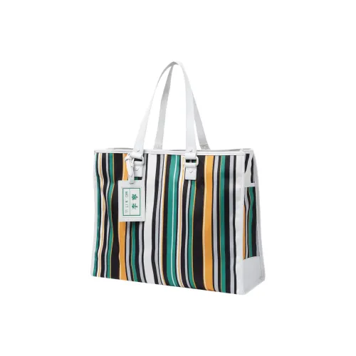 Лайнер Polyester Tote Bag Shopping Bag Tote Bag Regular Unisex Yellow Yellow Stripes