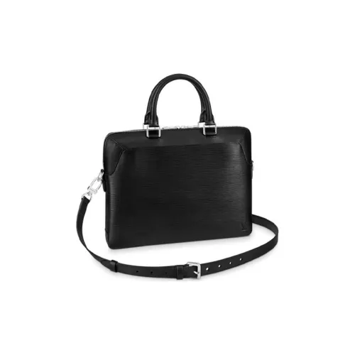 LOUIS VUITTON Epi Коровья кожа Доска для ноутбука Бизнес Сумка Сумка для ноутбука Сумка Сумка через плечо Сумка через плечо Мужская Черная