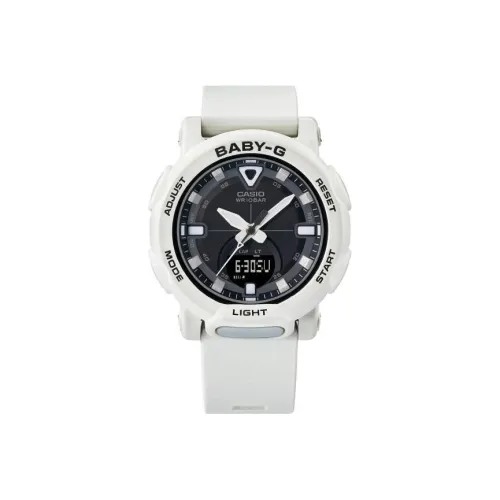 CASIO Кварцевый механизм Смольный ремешок Женские часы Черный циферблат BGA 310 7A2JF