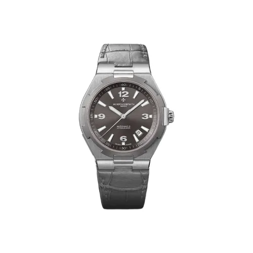 VACHERON CONSTANTIN Автоматический Механический Механизм Мужские Часы Longitudinal and Lateral Collection OVERSEAS 42мм*42мм*9,7мм Серый