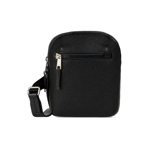 Furla Телячья кожа Сумка через плечо Мужская Черная