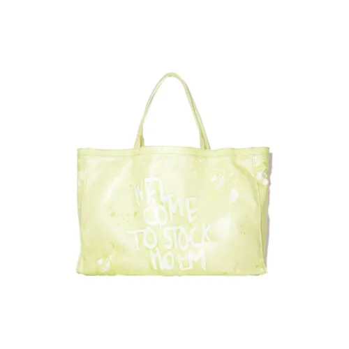 Acne Studios Сумка Tote из масляного полотна Сумка для покупок Мини Сумка Женская Лимонно-желтая