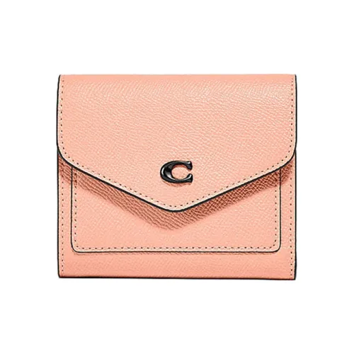 COACH Wyn Кожа Кошелек Женские Светло-розовый
