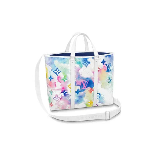 LOUIS VUITTON Летний комплект Коровья кожа Тоут Сумка Сумка для покупок Сумка Большая Мужская Многоцветная