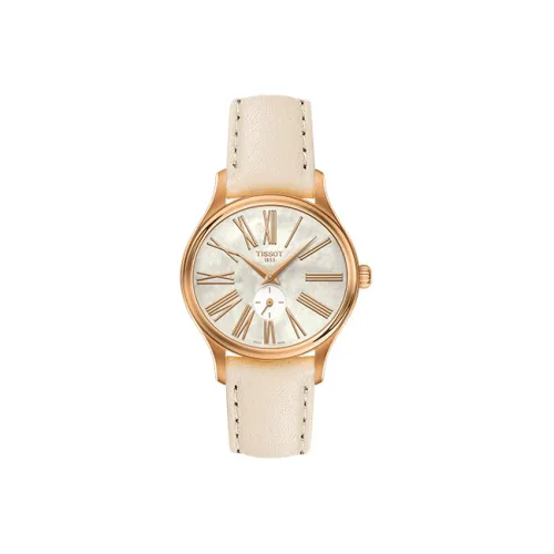 Tissot Quartz Movement Женские часы 31,4мм*28мм*6,58мм Белый