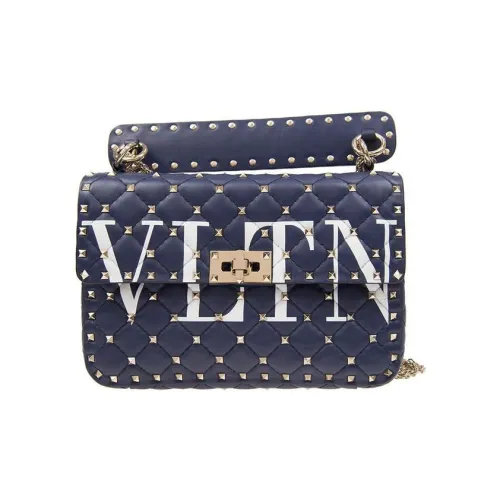 Valentino Сумка через плечо из коровьей кожи женская синяя