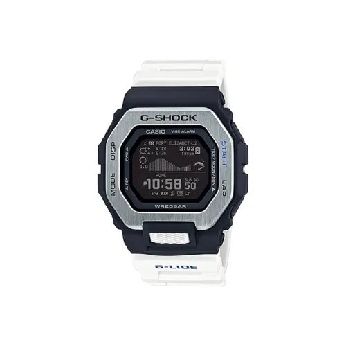 Г Shock Г Shock Черный And Белый Oreo Кварцевый механизм Смола Ремешок Часы Мужские часы Черный циферблат