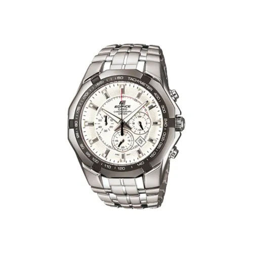 CASIO EDIFICE Кварцевый механизм Часы Мужские Белый циферблат