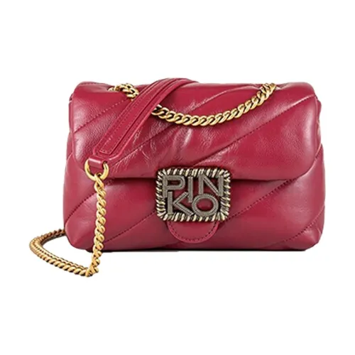 PINKO Puff Овчина Swallow Сумка Сумки через плечо Сумка через плечо Мини Женская Красная