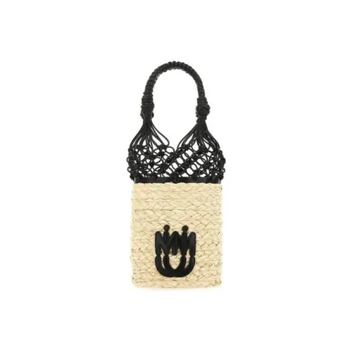 MIU MIU Кожа Ведрообразная Сумка Женская Черно-Белая