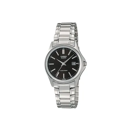 CASIO Standard Series Кварцевый механизм часы с ремешком из нержавеющей стали женские часы черный циферблат