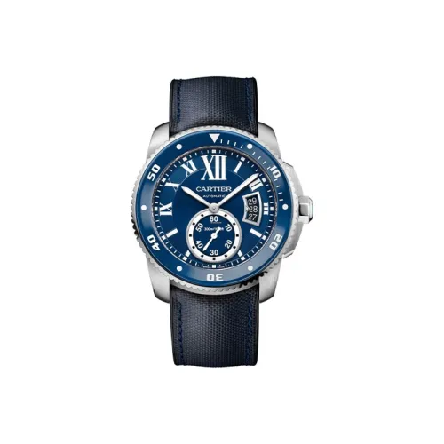 CARTIER Автоматический Механический Часы Мужские из Коллекции CALIBRE 42мм*11мм Синий