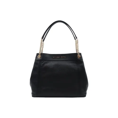 MICHAEL KORS Jet Set Кожа Сумка Сумка через плечо Большая Женская Черная