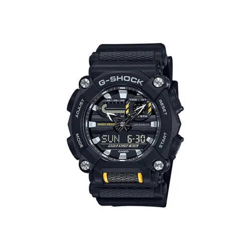 CASIO г SHOCK Collection Кварцевый механизм Смольный ремешок Часы Мужские Черный циферблат GA 900 1A