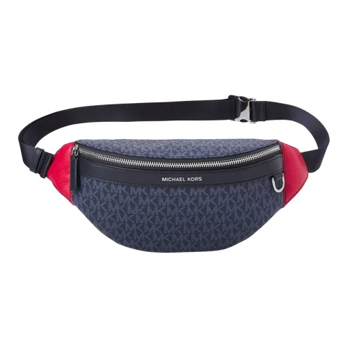 MICHAEL KORS Greyson Artificial Leather Wallet Men's Navy Blue Red MICHAEL KORS Greyson Искусственная кожа Бананка Мужской Морской синий и Красный