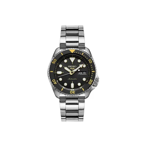 SEIKO Автоматический Механический Часы Мужские Черные