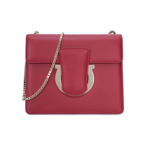 Ferragamo Сумка через плечо из коровьей кожи женская красная