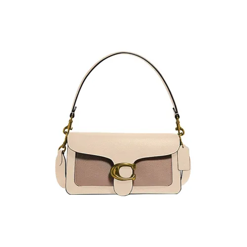 COACH Tabby Коровья кожа Сумка на плечо Портативная Сумка через плечо Женская Цвет слоновой кости