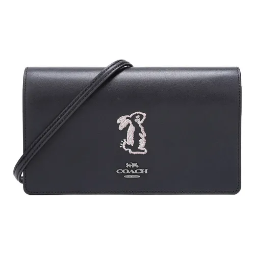 COACH × Selena Коллаборация Hayden Кожа Сумка через плечо Маленькая Женская Черная