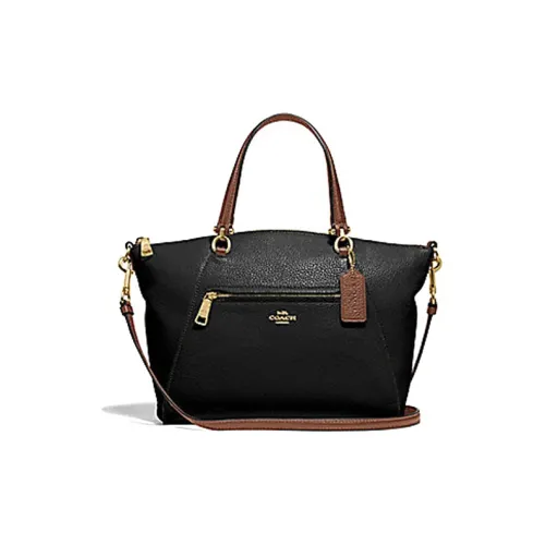 COACH Prairie Кожа Сумка через плечо Сумка Средний Женская Черная Коричневая Плечевая сумка