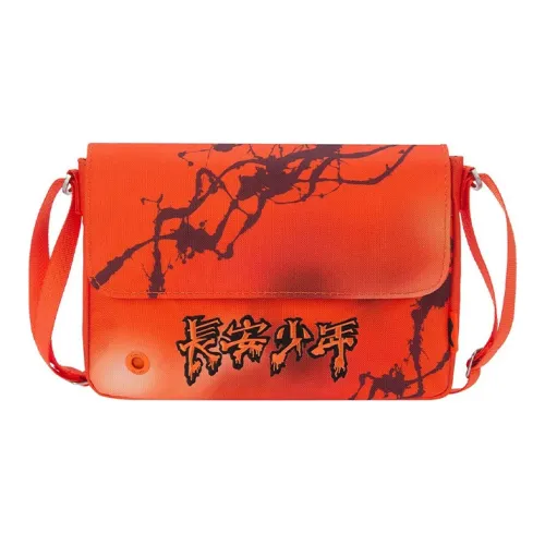 Сумка через плечо с подкладочной тканью стандартная унисекс флуоресцентный апельсин