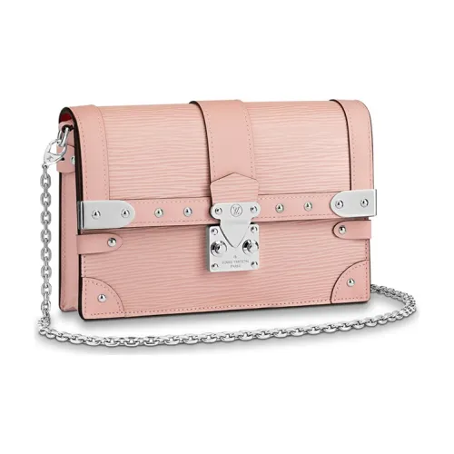 LOUIS VUITTON Основная часть Коровья кожа Маленькая квадратная сумка Сумка через плечо Стандартная Женская Балетный розовый