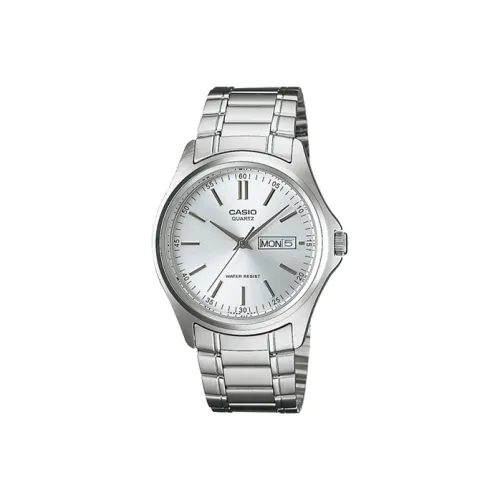 CASIO STANDARD Collection DRESS Collection Кварцевый механизм Нержавеющая сталь Ремешок Часы Мужские Серебристый циферблат