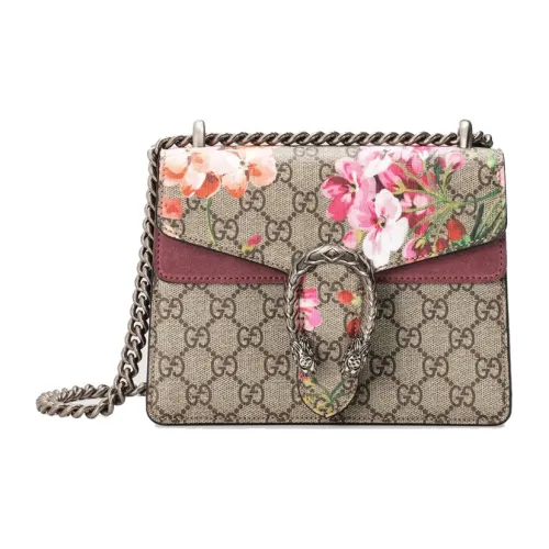 GUCCI Dionysus Холст и Кожаная Сумка Сумка через плечо Сумка на плечо Женская