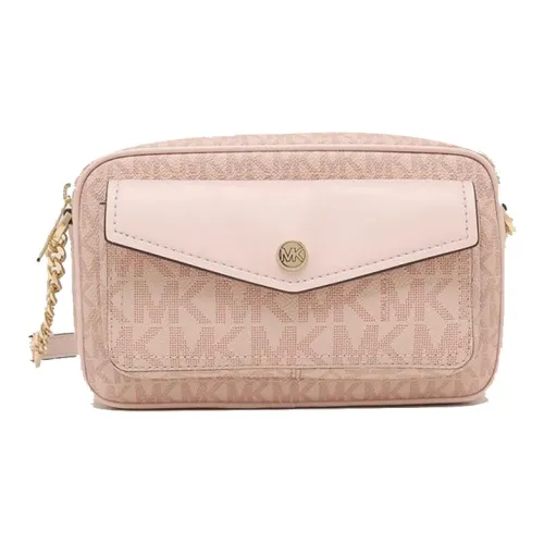 MICHAEL KORS Jet Set Travel Холст Camera Сумка через плечо Средняя Женская Розовая