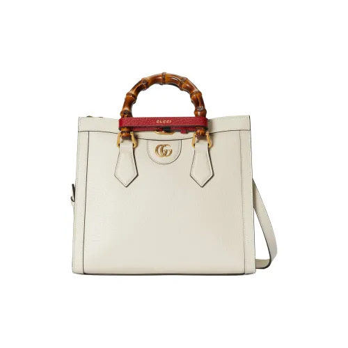 GUCCI Diana Кожа Тоут Сумка Сумка для покупок Сумка Сумка через плечо Сумка через плечо Маленькая Унисекс Экрю