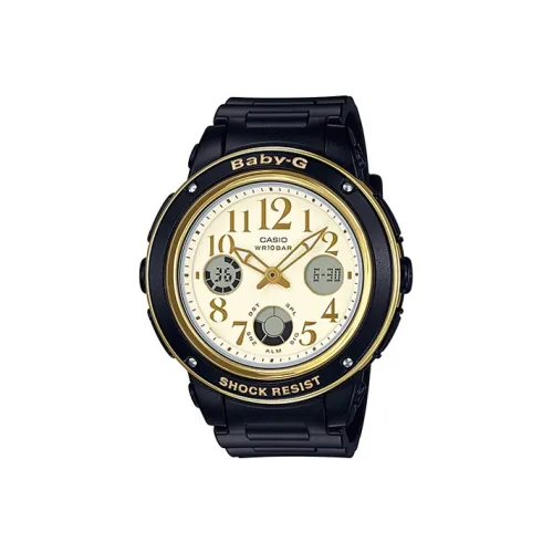 CASIO Малыш G Коллекция Кварцевый механизм Смольный ремешок Часы Женские Желтый циферблат Часы BGA 151EF 1B