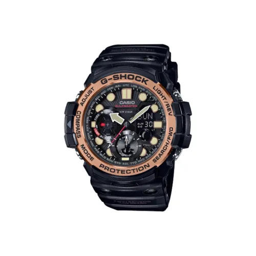 CASIO G Shock Nautical Collection Кварцевый механизм Смольный ремешок Часы Мужские Черный циферблат GN 1000RG 1AER