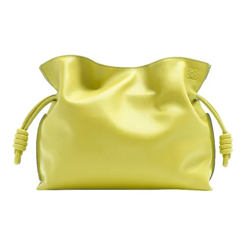 LOEWE Flamenco Nappa Коровья кожа Ручная сумка через плечо Средняя Женская Лимон