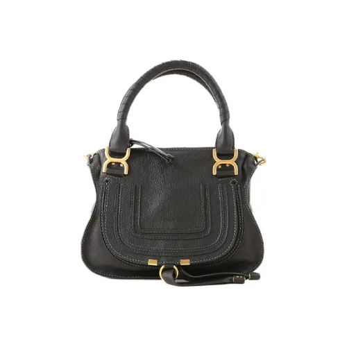 Chloe Marcie Телячья кожа Сумка через плечо Сумка Женская Черная
