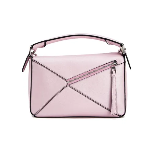 LOEWE Пазл Коровья кожа Сумка через плечо Сумка Маленькая Женская Розовая