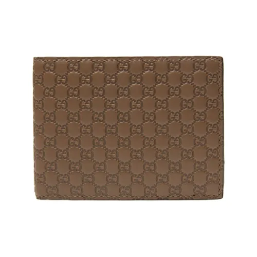 GUCCI Кошелек из коровьей кожи стандартный мужской коричневый