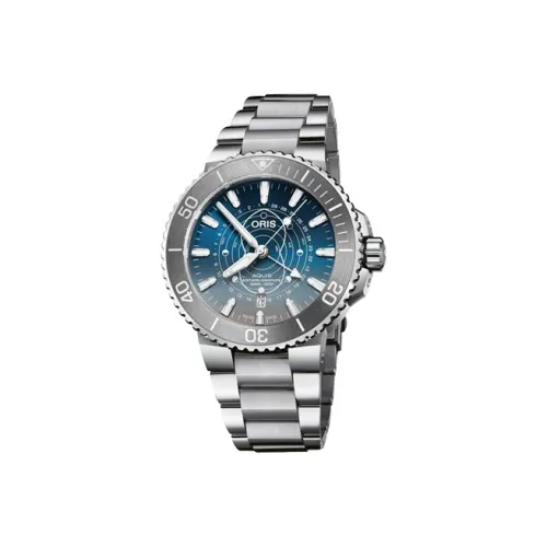 Oris Автоматический Механический Часы Мужские из Коллекции Diving 43,5 мм Синий