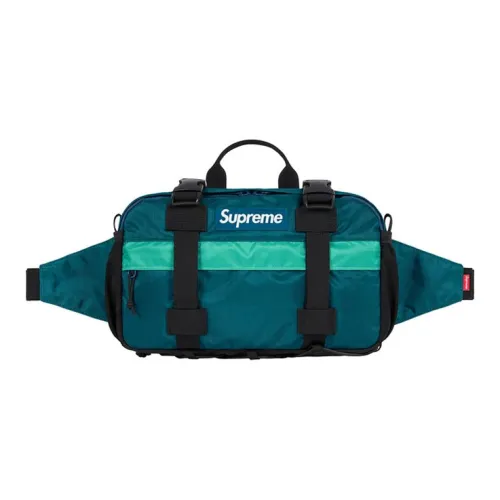 Supreme Полиэстер Sling Сумка Одно плечо Через плечо Бананка Обычный Унисекс Синий Серый