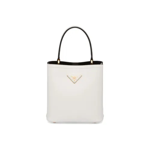 PRADA Panier Кожа Сумка Сумка через плечо Сумка Женская Белая Черная