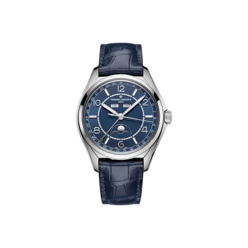 VACHERON CONSTANTIN Автоматический Механический Механизм Мужские Часы Wu Lu Zhi Type Collection FIFTYSIX 40 мм Синий